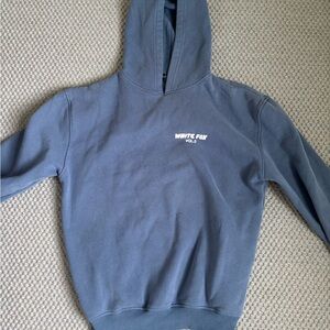White Fox Blue Hoodie